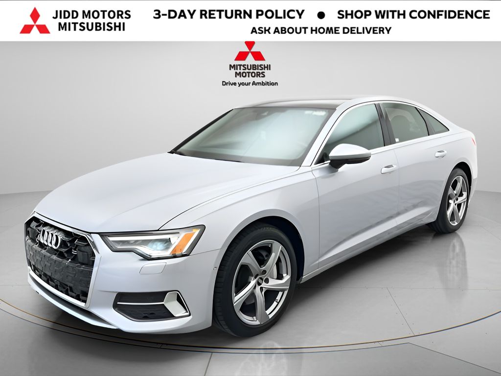 Silver 2024 Audi A6 quattro Premium Plus 45 TFSI Sedan All-Wheel Drive 7-Speed Automatic
