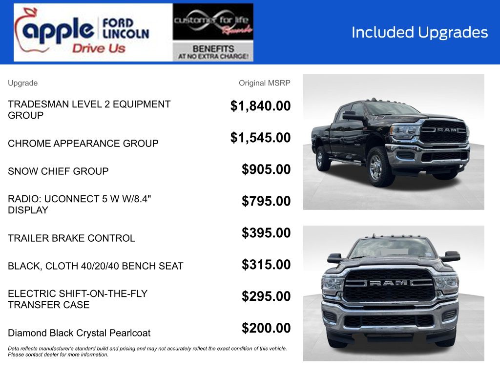 2022 Ram 2500 Tradesman Crew Cab 4x4 6'4" Box