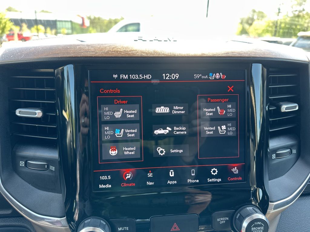 2021 Bright White Clearcoat Ram 1500 Laramie 4X4 Truck