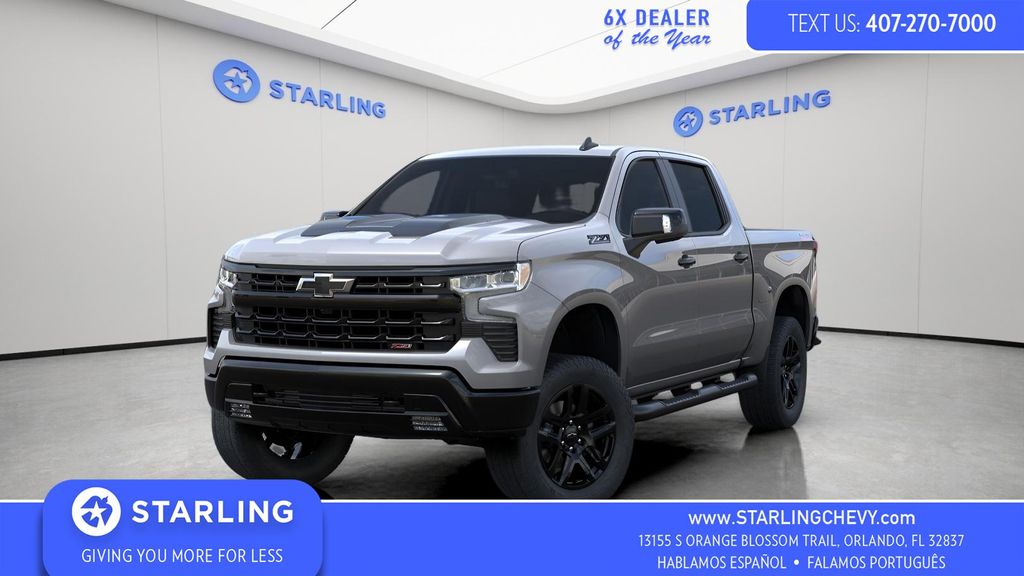 Sterling Gray Metallic 2026 Chevrolet Silverado 1500 Pickup Truck Four-Wheel Drive Automatic