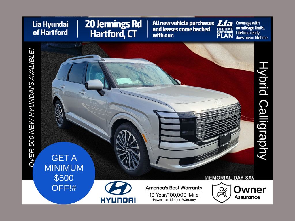 Typhoon Silver Metallic 2026 Hyundai Palisade Hybrid Calligraphy AWD SUV / Crossover All-Wheel Drive 6-Speed Automatic