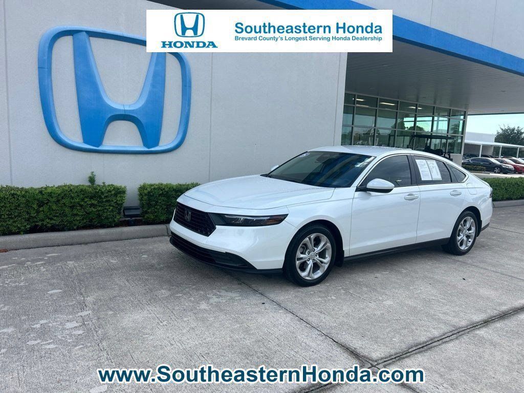 White 2025 Honda Accord Sedan Front-Wheel Drive Continuously Variable Transmission