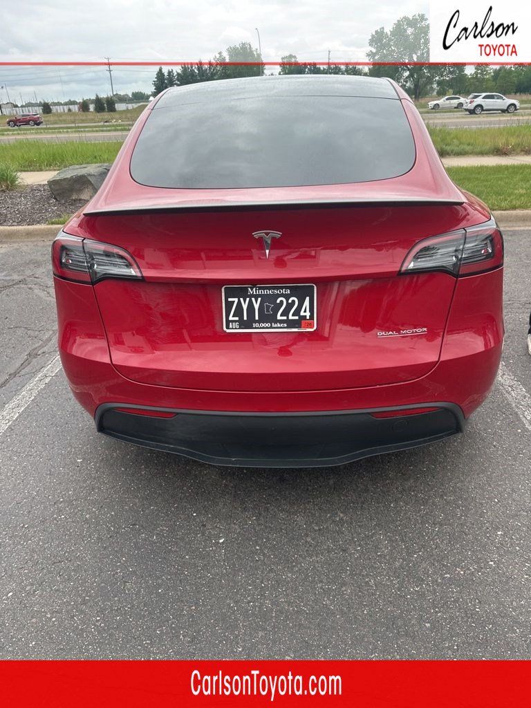 Red Multi-Coat 2022 Tesla Model Y SUV / Crossover All-Wheel Drive 1-Speed Automatic