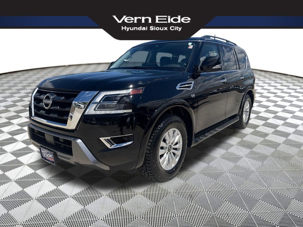 Super Black 2021 Nissan Armada SUV / Crossover Four-Wheel Drive 7-Speed Automatic