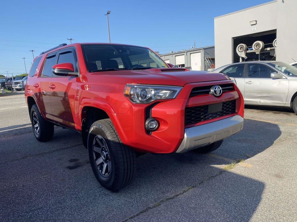 Barcelona Red Metallic 2021 Toyota 4Runner SUV / Crossover Four-Wheel Drive 5-Speed Automatic Overdrive
