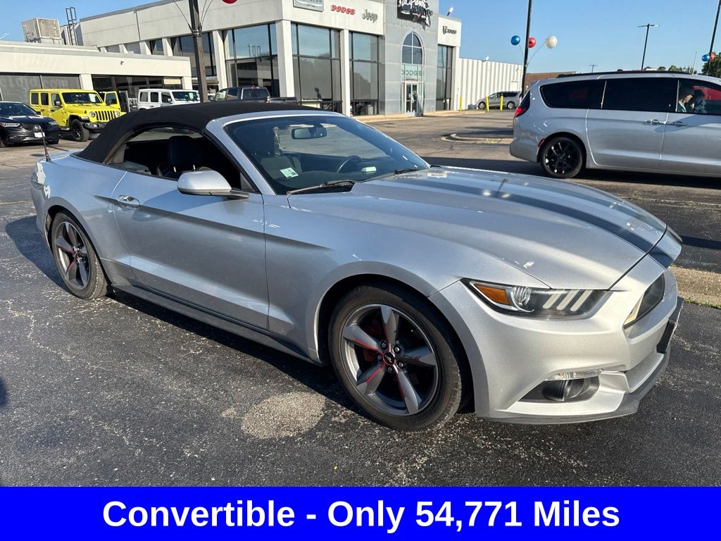 Ingot Silver 2016 Ford Mustang Convertible Rear-Wheel Drive 6-Speed Automatic
