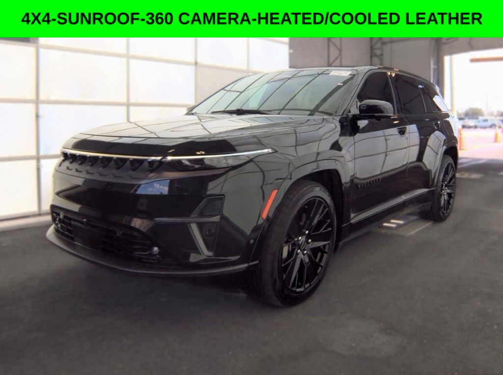 Diamond Black Crystal Pearlcoat 2024 Jeep Wagoneer S SUV / Crossover Four-Wheel Drive 1-Speed Automatic