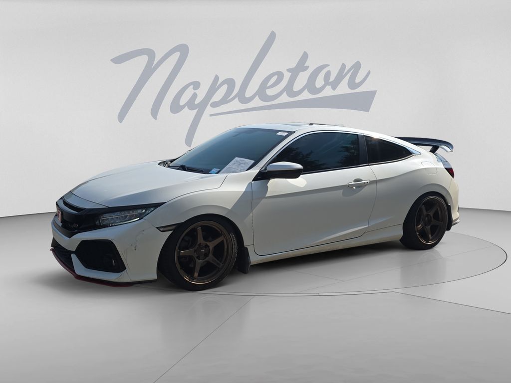 White 2017 Honda Civic Coupe Coupe Front-Wheel Drive 6-Speed Manual