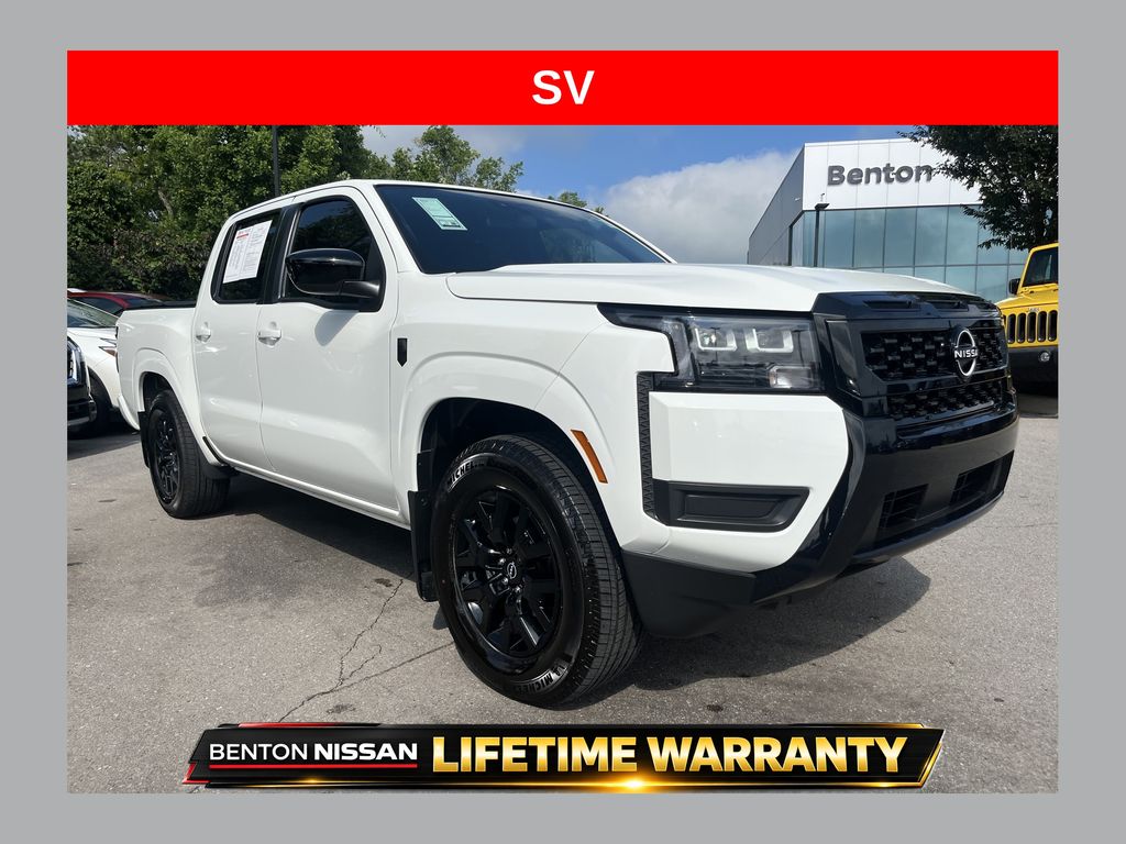 Glacier White 2026 Nissan Frontier Pickup Truck 4X2 9-Speed Automatic Overdrive