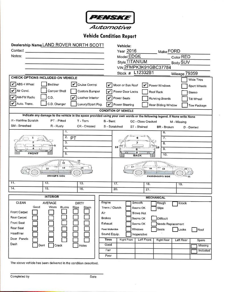 2016 Ford Edge Titanium 20
