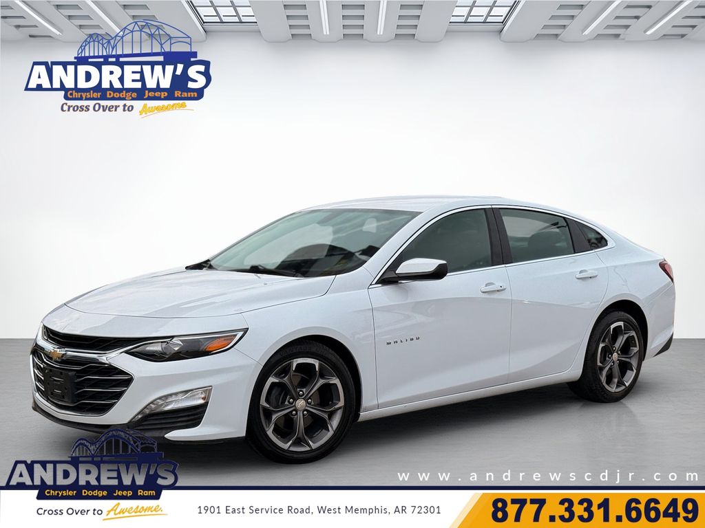 Summit White 2021 Chevrolet Malibu Sedan Front-Wheel Drive Continuously Variable Transmission