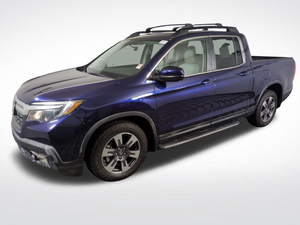 Blue 2017 Honda Ridgeline RTL Pickup Truck Front-Wheel Drive 6-Speed Automatic