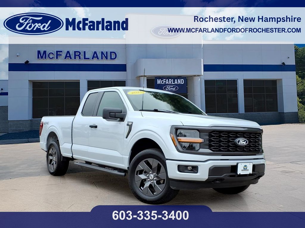 White Metallic 2025 Ford F-150 Pickup Truck Four-Wheel Drive Automatic