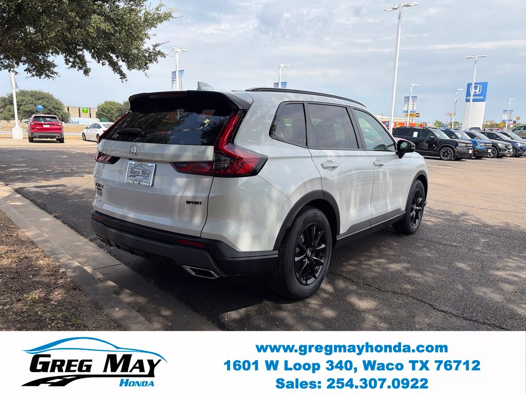 2026 Honda CR-V Hybrid Sport-L White at Greg May Honda