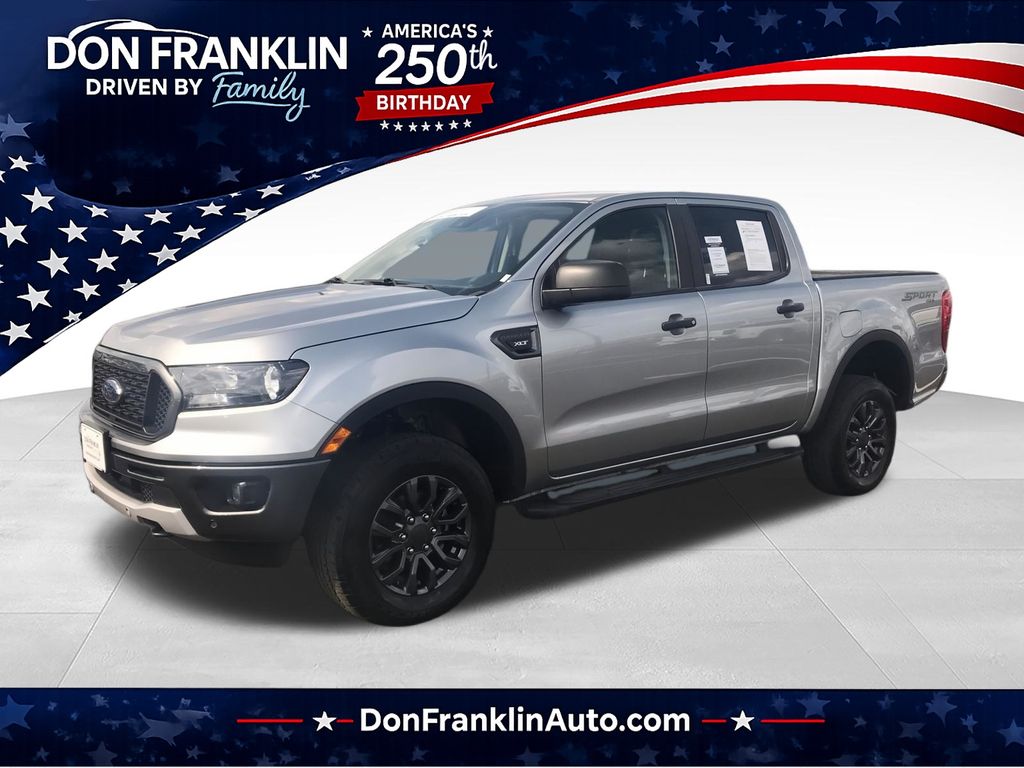 Iconic Silver Metallic 2023 Ford Ranger Pickup Truck Four-Wheel Drive Automatic
