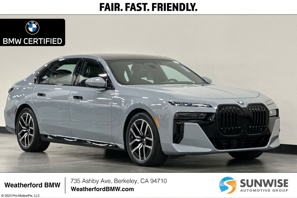 Brooklyn Gray Metallic 2024 BMW 7 Series Sedan All-Wheel Drive 8-Speed Automatic