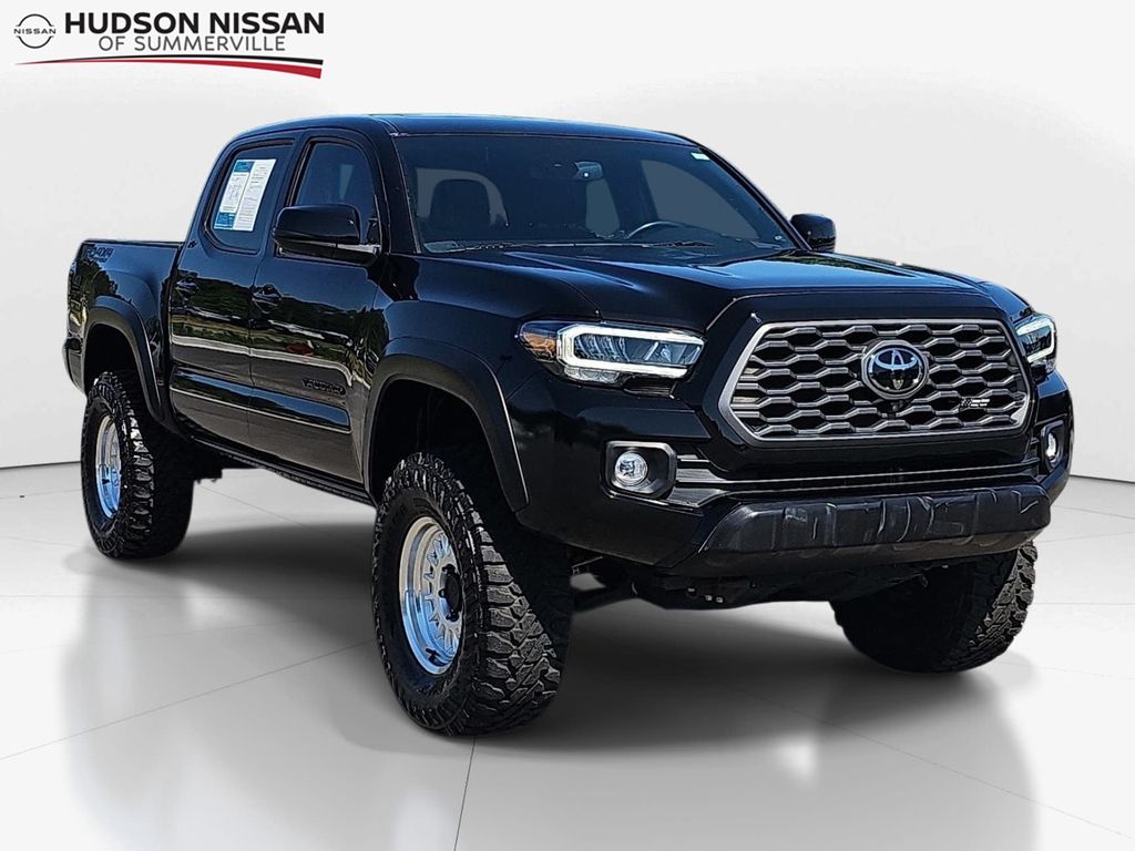 Black 2023 Toyota Tacoma TRD Off Road Double Cab 4WD Pickup Truck Four-Wheel Drive 6-Speed Automatic