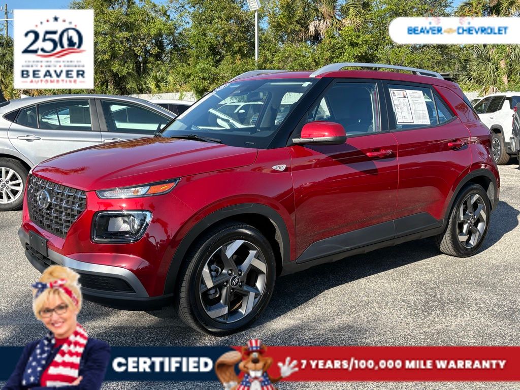 Red 2025 Hyundai Venue SUV / Crossover Front-Wheel Drive Continuously Variable Transmission