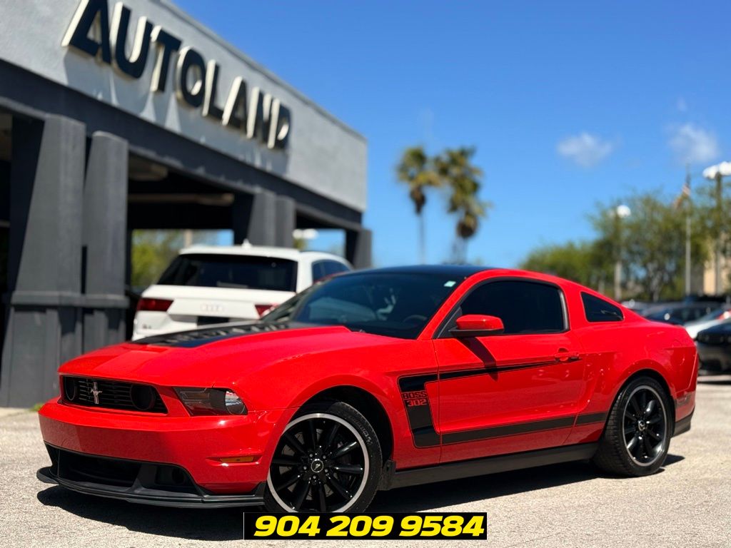Race Red 2012 Ford Mustang Boss 302 Coupe RWD Coupe Rear-Wheel Drive 6-Speed Manual
