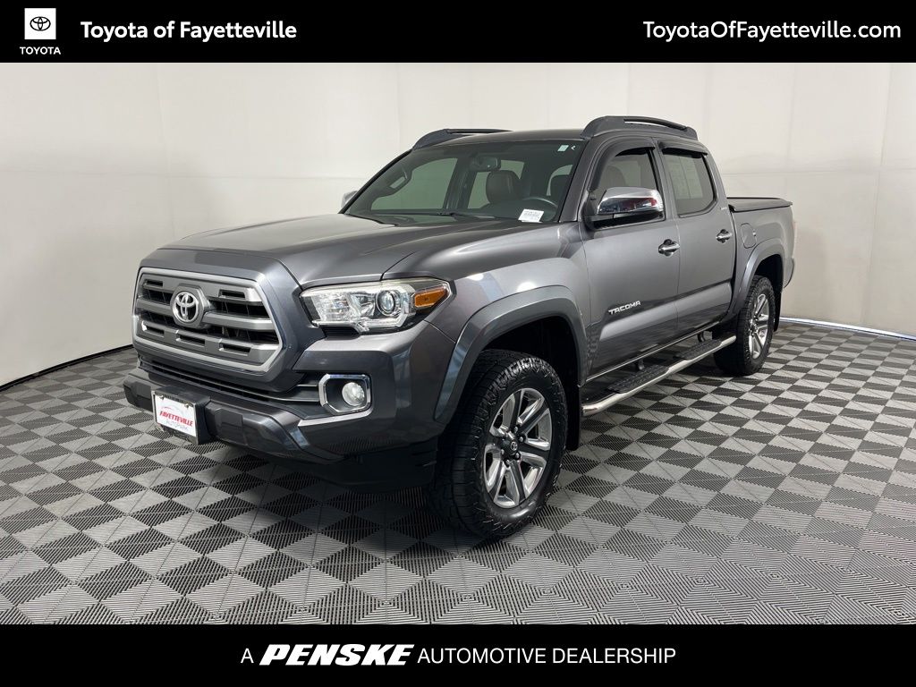 Magnetic Gray Metallic 2017 Toyota Tacoma Limited V6 Double Cab 4WD Pickup Truck Four-Wheel Drive 6-Speed Automatic