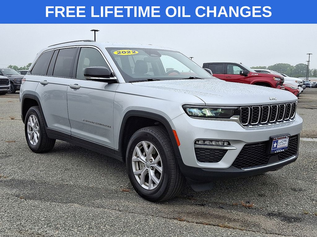 Silver 2022 Jeep Grand Cherokee SUV / Crossover Four-Wheel Drive 8-Speed Automatic