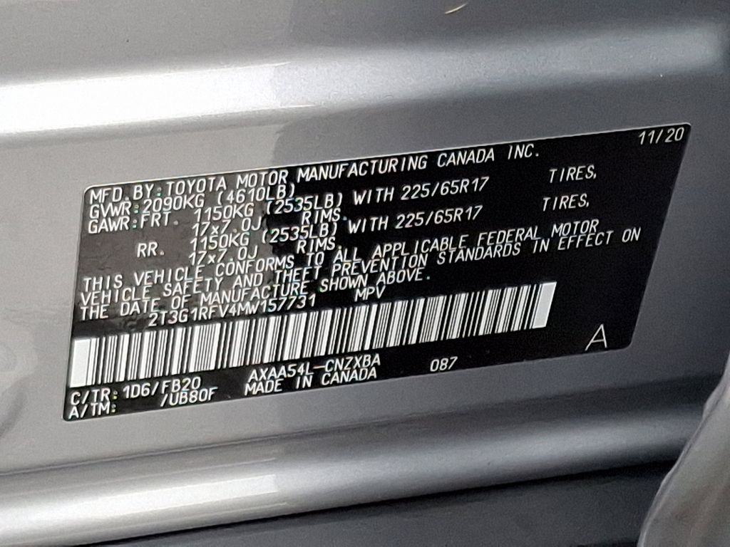 2021 Toyota RAV4 LE 26