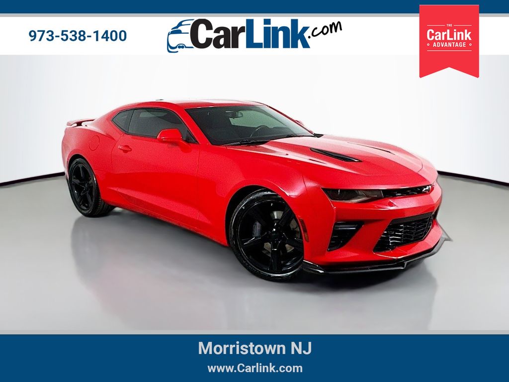 Red Hot 2016 Chevrolet Camaro 1SS Coupe RWD Coupe Rear-Wheel Drive 6-Speed Manual