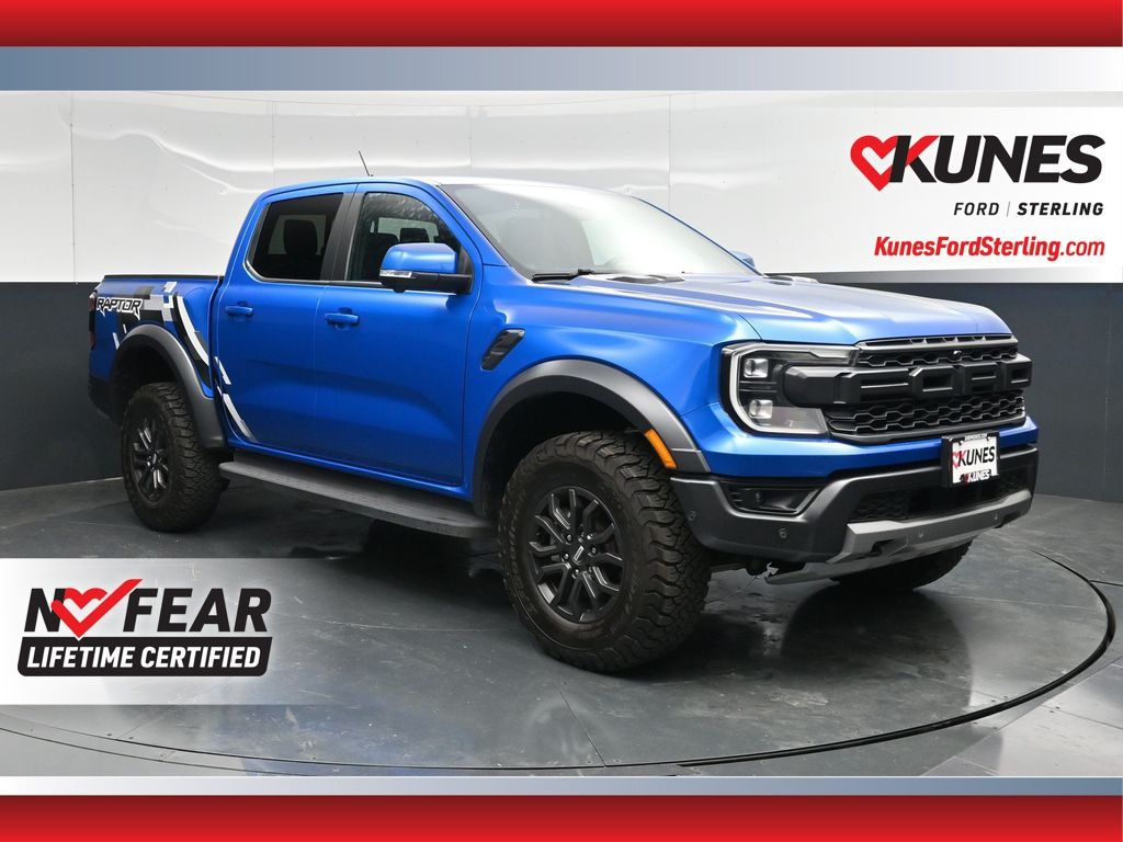 Blue Metallic 2024 Ford Ranger Pickup Truck Four-Wheel Drive Automatic