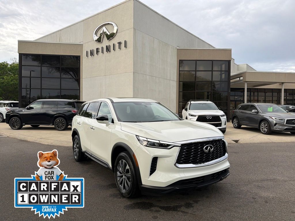 Glacier White 2025 INFINITI QX60 Pure AWD SUV / Crossover All-Wheel Drive 9-Speed Automatic