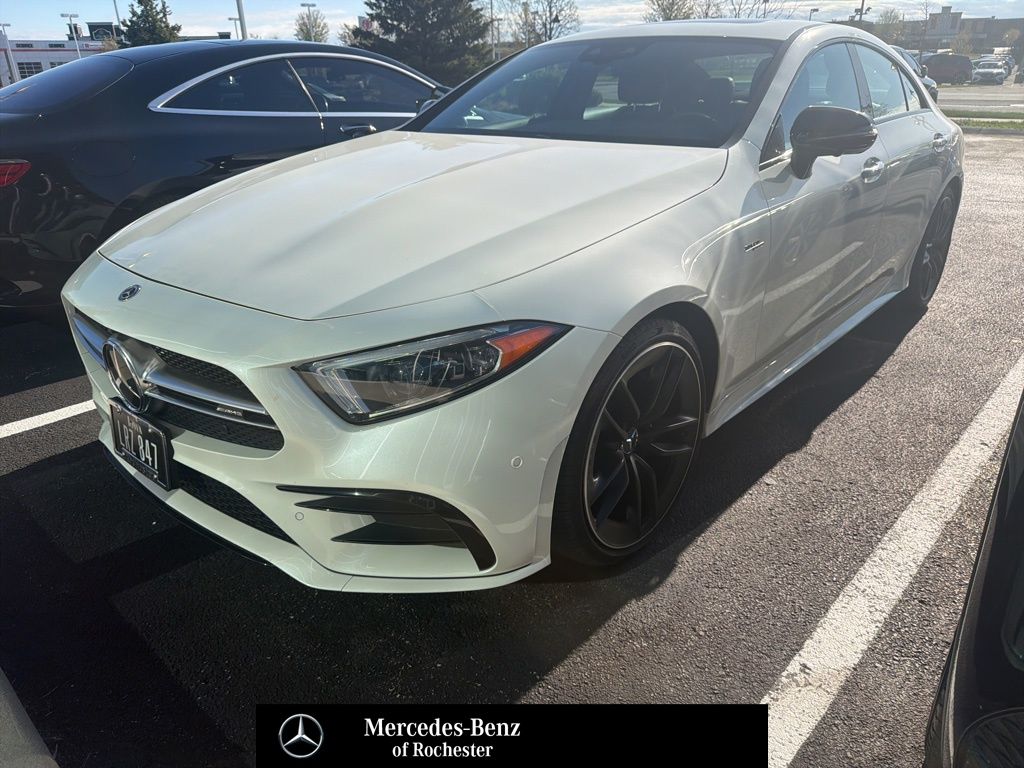 White 2021 Mercedes-Benz CLS AMG CLS 53 4MATIC Coupe All-Wheel Drive 9-Speed Automatic