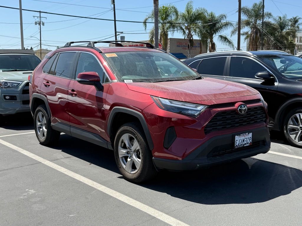 Red (Ruby Flare Pearl) 2025 Toyota RAV4 XLE FWD SUV / Crossover Front-Wheel Drive 8-Speed Automatic