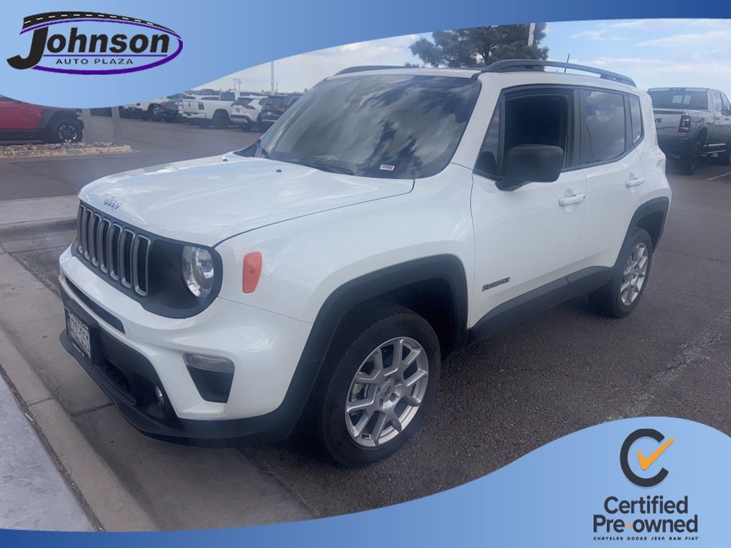 Alpine White Clearcoat 2023 Jeep Renegade Latitude 4WD SUV / Crossover Four-Wheel Drive 9-Speed Automatic