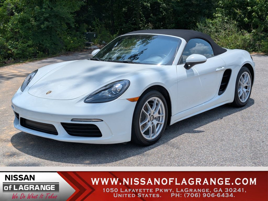 White 2018 Porsche 718 Boxster Convertible Rear-Wheel Drive 7-Speed Automatic