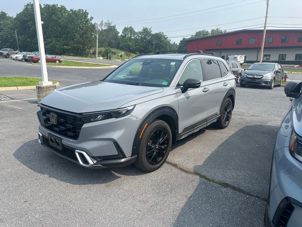 Urban Gray Pearl 2024 Honda CR-V Hybrid SUV / Crossover All-Wheel Drive Continuously Variable Transmission