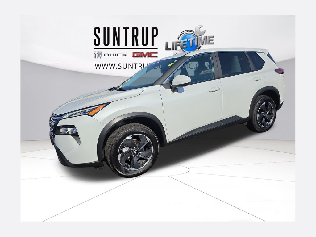 Everest White Pearl 2024 Nissan Rogue SV AWD SUV / Crossover All-Wheel Drive Continuously Variable Transmission