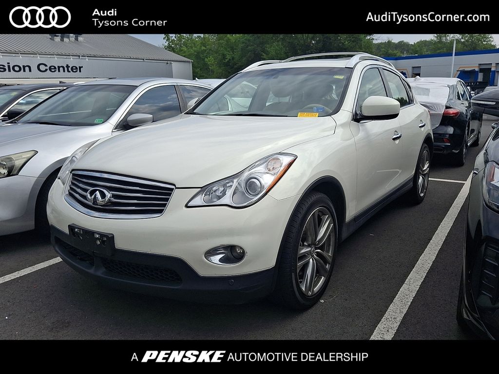 Moonlight White 2011 INFINITI EX35 SUV / Crossover All-Wheel Drive 7-Speed Automatic