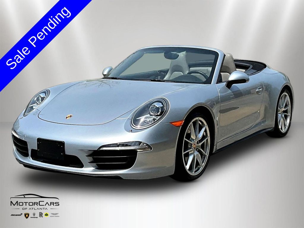 Silver Metallic 2014 Porsche 911 Convertible All-Wheel Drive 7-Speed Automatic