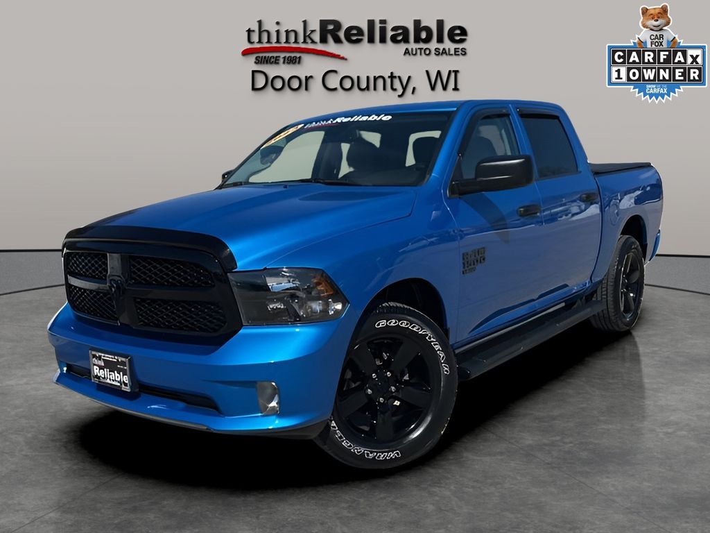 Hydro Blue Pearlcoat 2023 RAM 1500 Classic Express Crew Cab 4WD Pickup Truck Four-Wheel Drive 8-Speed Automatic
