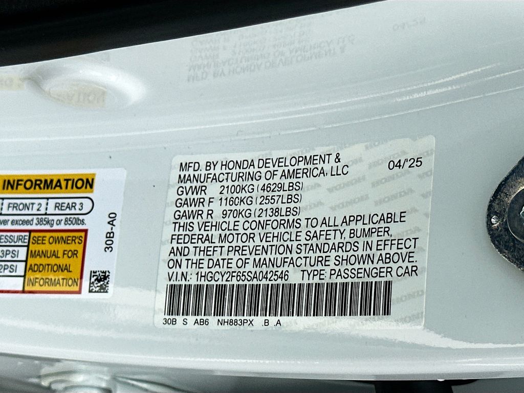 2025 Honda Accord EX-L 23