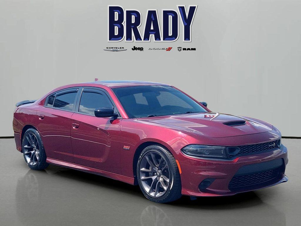Octane Red Pearlcoat 2023 Dodge Charger Scat Pack RWD Sedan Rear-Wheel Drive 8-Speed Automatic
