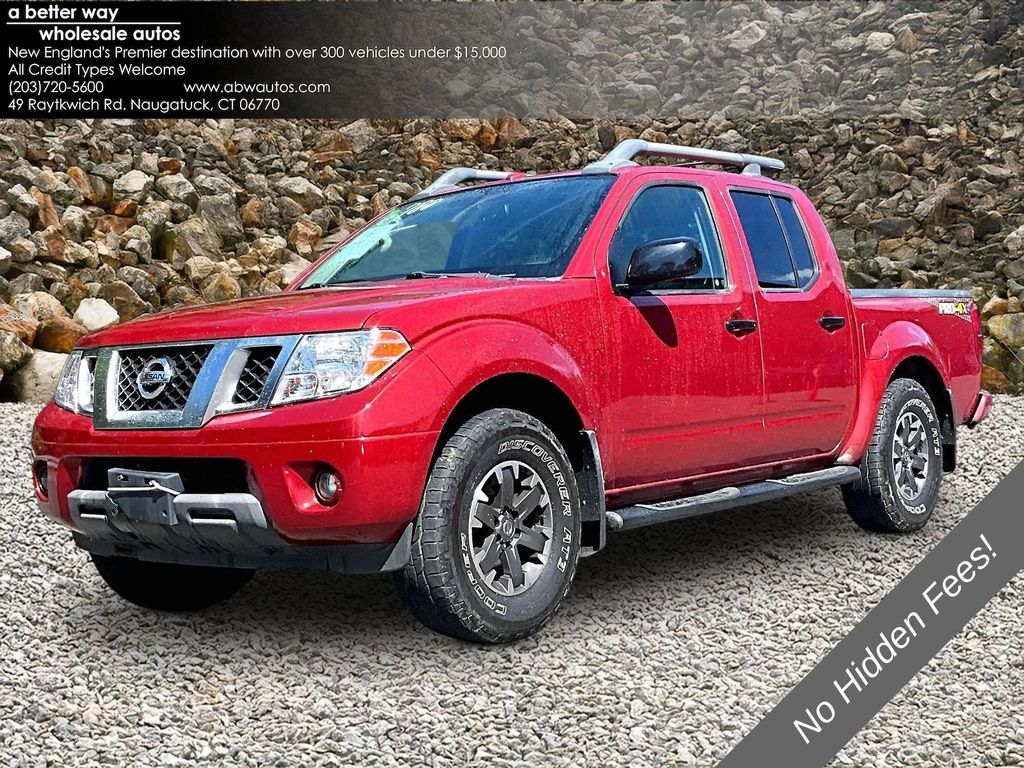 Lava Red 2017 Nissan Frontier Pickup Truck Four-Wheel Drive 5-Speed Automatic Overdrive
