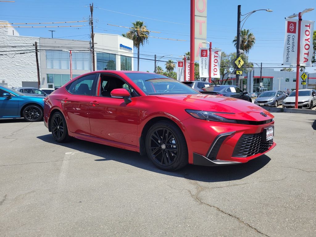 Certified Used 2025 Red Toyota SE image 3