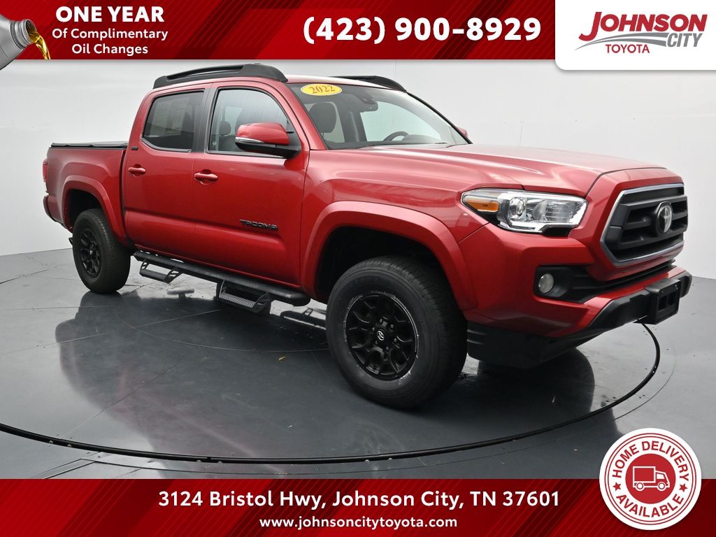 Barcelona Red Metallic 2022 Toyota Tacoma Pickup Truck Four-Wheel Drive 6-Speed Automatic