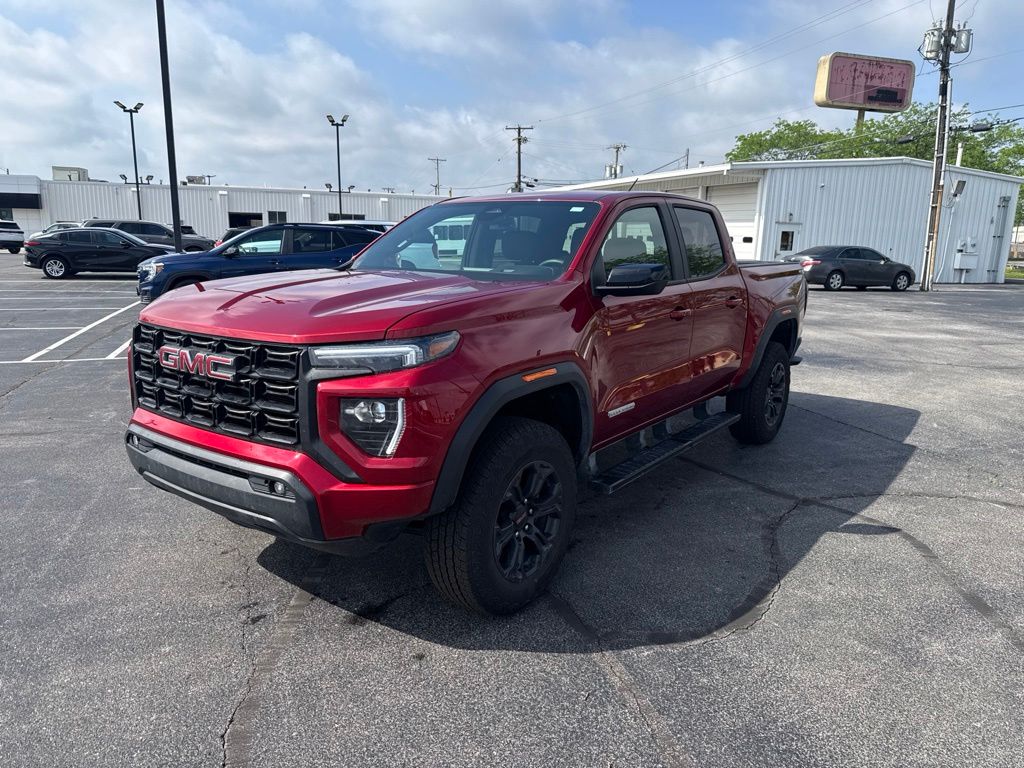 Volcanic Red Tintcoat 2025 GMC Canyon Elevation Crew Cab 4WD Pickup Truck Four-Wheel Drive 8-Speed Automatic