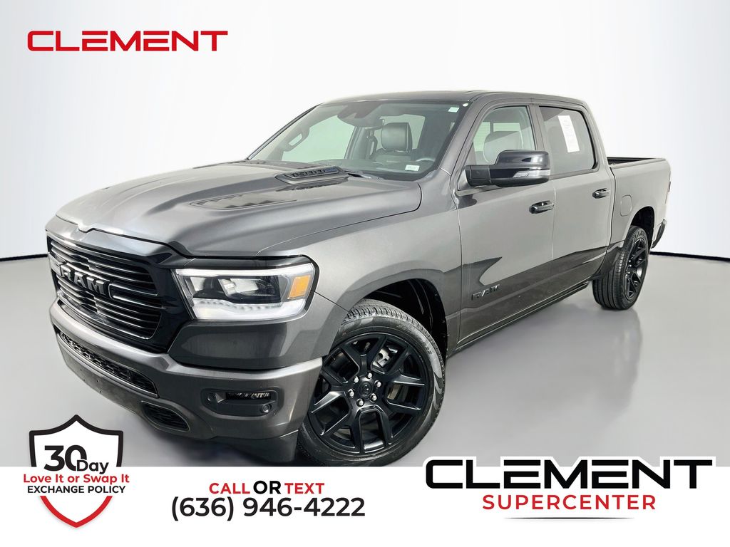 Gray (Granite Crystal Metallic Clearcoat) 2023 RAM 1500 Pickup Truck Four-Wheel Drive 8-Speed Automatic