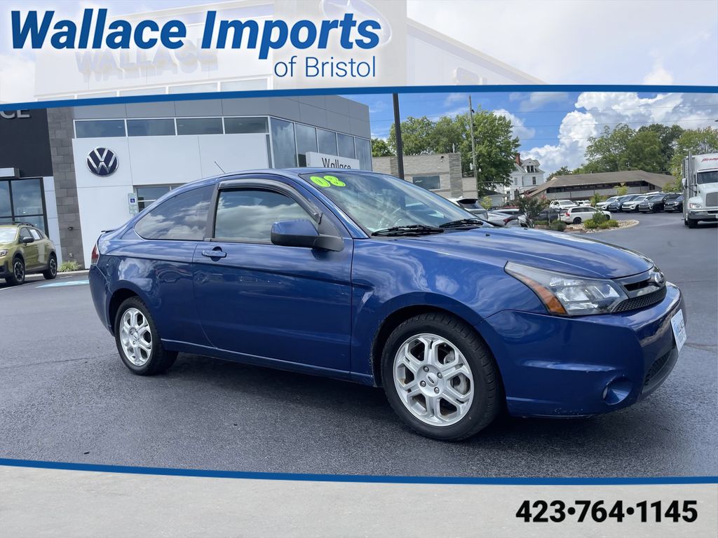 Blue 2009 Ford Focus Coupe Front-Wheel Drive