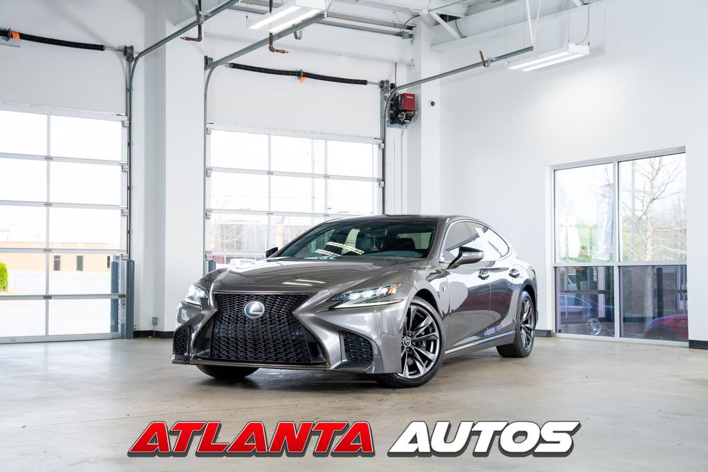 Gray 2018 Lexus LS 500 RWD Sedan Rear-Wheel Drive Automatic