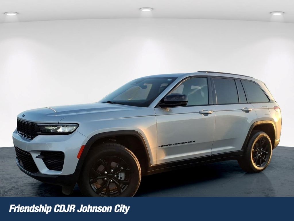 Silver 2025 Jeep Grand Cherokee SUV / Crossover Four-Wheel Drive 8-Speed Automatic
