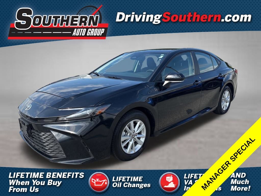Midnight Black Metallic 2025 Toyota Camry Sedan Front-Wheel Drive Continuously Variable Transmission