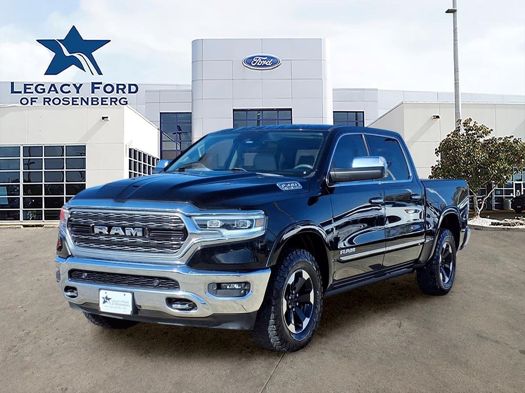 Diamond Black Crystal Pearlcoat 2019 RAM 1500 Pickup Truck Four-Wheel Drive 8-Speed Automatic